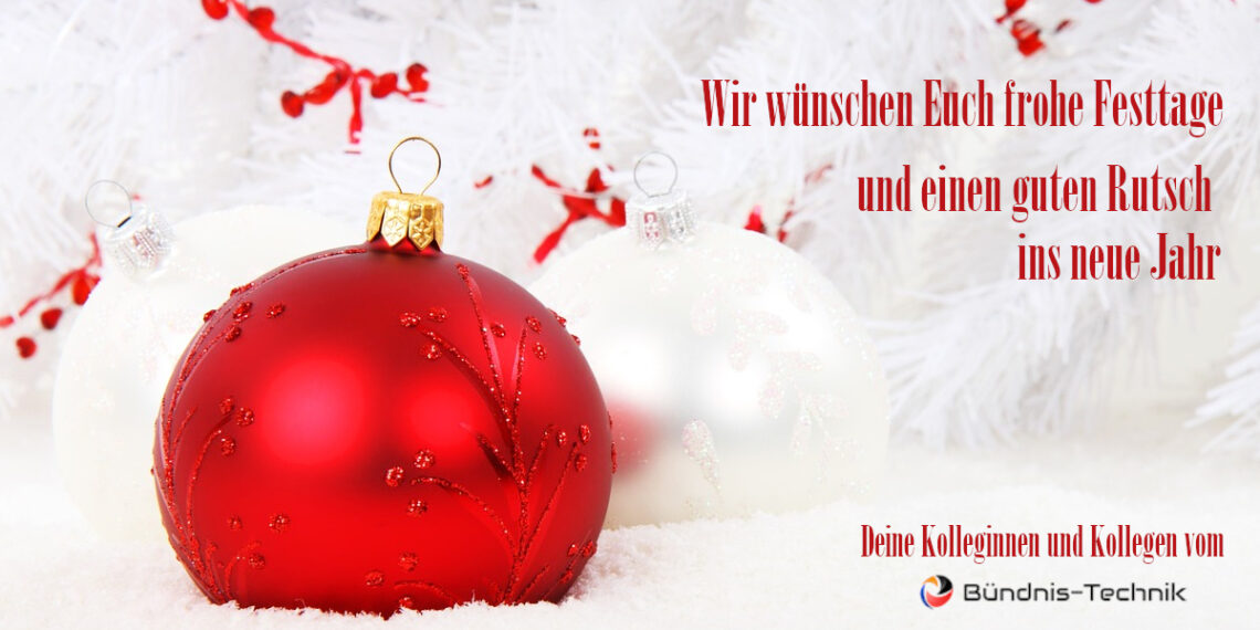 Wir wünschen Euch frohe Festtage!